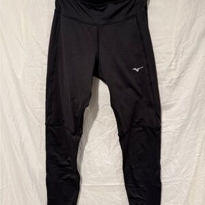 Mizuno Black and Pink Athletic Running Tights